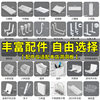 Perforated board accessories free DIY kitchen bathroom gaming room wall desktop universal hook partition hanging basket storage