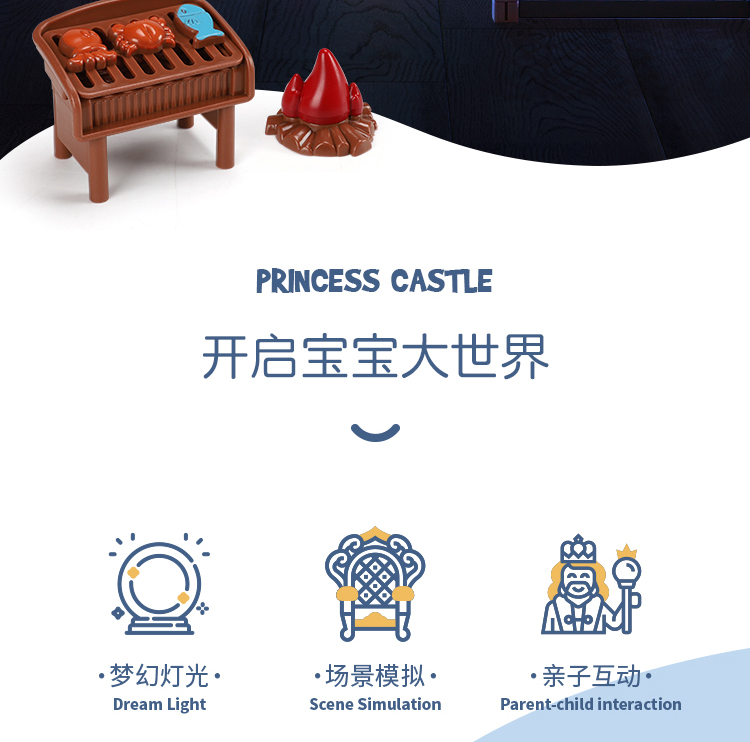 Nhà công chúa trẻ em Castle đặt nhà biệt thự biệt thự Barbie búp bê nữ mới Hộp quà giả tưởng đã cài đặt đồ chơi bagnesm nhà cho búp bê nhà búp bê barbie 3 tầng