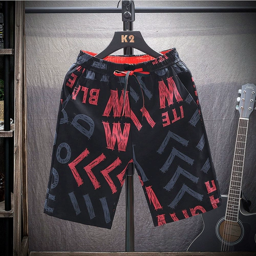 Шорты, мужские летние пляжные трендовые штаны, свободный крой