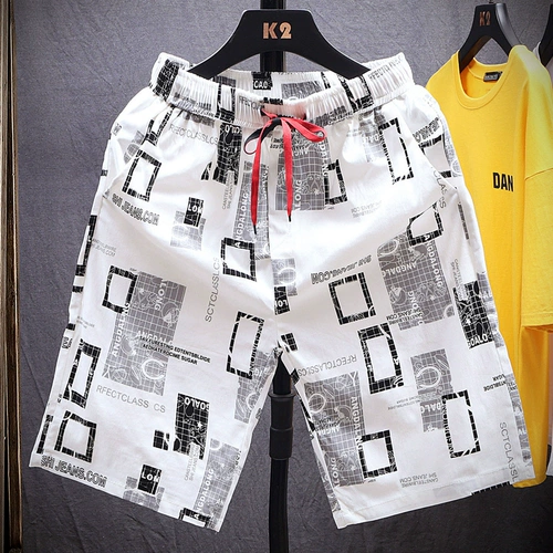 Шорты, мужские летние пляжные трендовые штаны, свободный крой