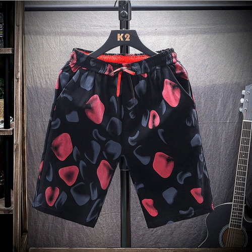 Шорты, мужские летние пляжные трендовые штаны, свободный крой