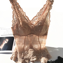 Spring new Japanese lady sexy vest slats bottom harnesses soft and solid custom lace pro-skin comfort