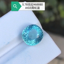 Full net Paraiba Electro-optic Blue Neon 5 78 carat bare stone Natural oval ring face Pendant Gemstone customization