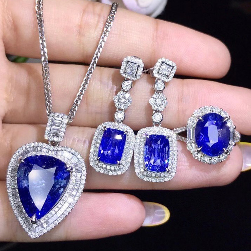 Cardi Gems Ruby Red Blue Green Jewel Natural Color Jewel Naked Stone Custom Ring Pendant Earshot Hand-made Studded Deposit