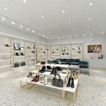 Shoe store shoe rack display rack specialty store shopping mall childrens shoes bag cabinet with light custom floor-standing shelf display