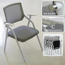 Training chair with table board foldable chair with writing board desk and chair integrated office conference folding training chair