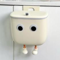 Large-capacity kitchen trash can with lid wall-mounted toilet bathroom new household sanitary bucket living room waste paper basket