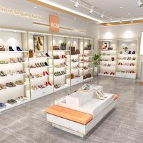 Commercial shoe rack shop shoe store shoe rack display rack multi-layer boys and girls shoe bag display cabinet with light shoe shelf