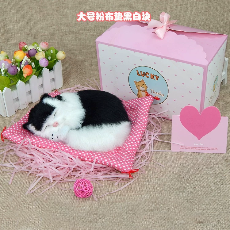 Реалистичная плюшевая игрушка, кот, творческий подарок