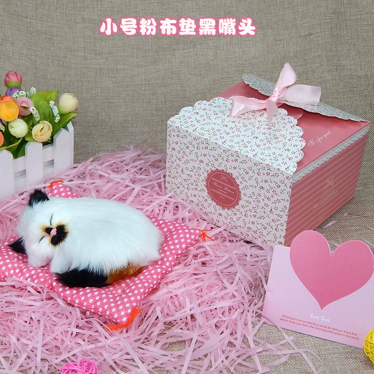 Реалистичная плюшевая игрушка, кот, творческий подарок