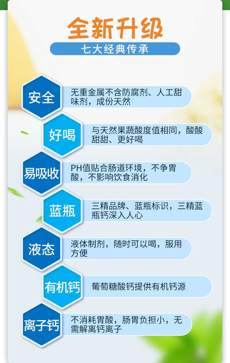 三精牌 葡萄糖酸钙口服溶液 90支特惠装 图2