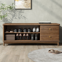 Nordic Solid Wood Changing Shoes Stool Home Doorway Entrance Shoes Cabinet Shoe Rack Strip Bench Bench Seat Stool Can Be Sat On Shoes Cabinet Bench