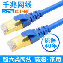 National standard super six types of network cable Gigabit 6 type dual shielded network cable home computer router high-speed indoor and outdoor pure copper