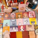 Косметическая база под макияж для ухода за кожей, тени для век, помада, блеск для губ, румяна, 4 шт