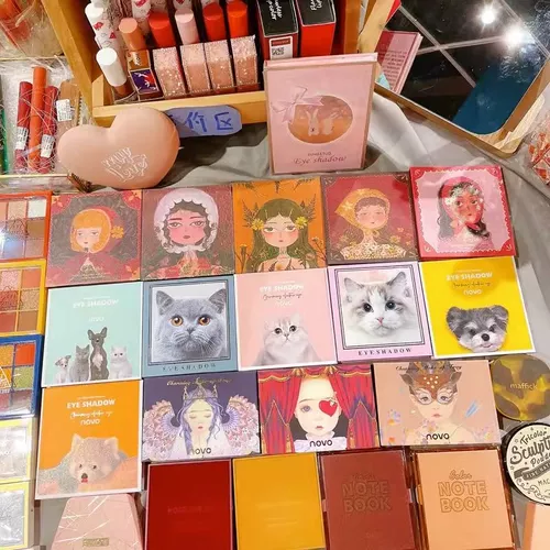 Косметическая база под макияж для ухода за кожей, тени для век, помада, блеск для губ, румяна, 4 шт