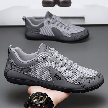 Hummer wei count men's shoes hollow buckle summer sneakers solid color breathable mesh shoes versatile high-intellectual style
