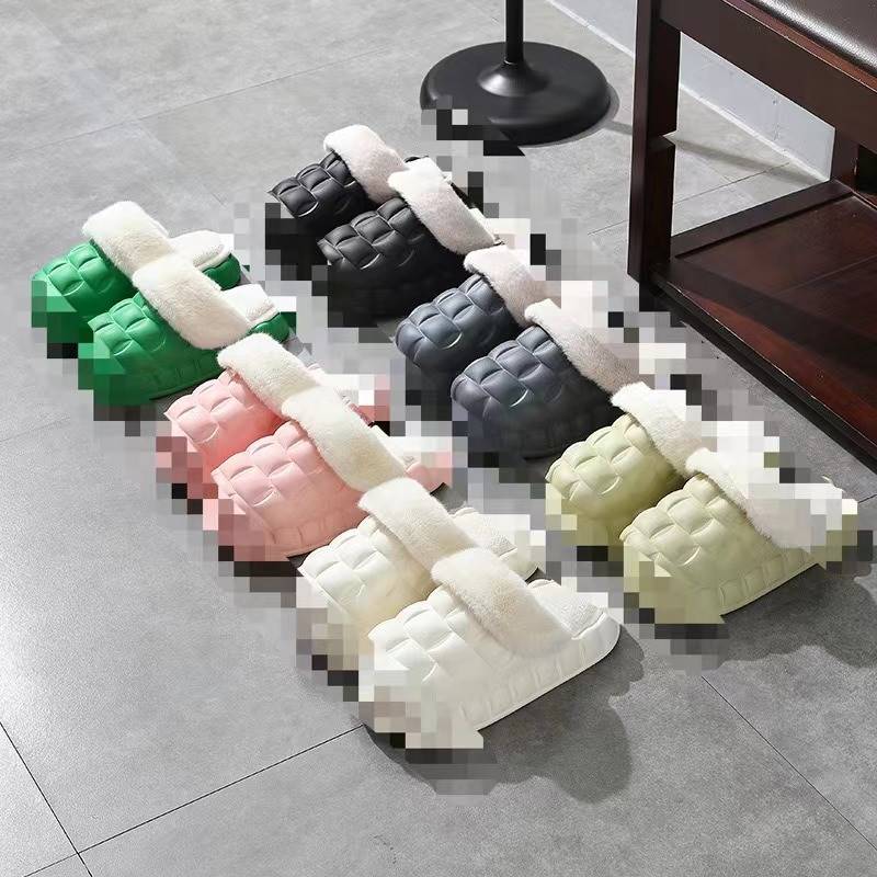 Shake Sonic Boom 2022 Winter Warm Home Shoes Thick Bottom Waterproof Cotton Tug Detachable PVC Cotton Slippers Batch 