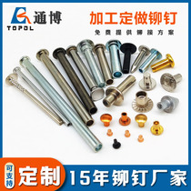 Customized flat head solid rivets cold heading processing scissors solid rivets screw riveting stainless steel solid rivets