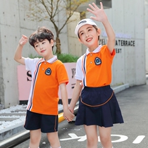 Primary school childrens school uniforms Summer new class uniforms Kindergarten Garden Wear Yinglen Graduation photos for children to play suit