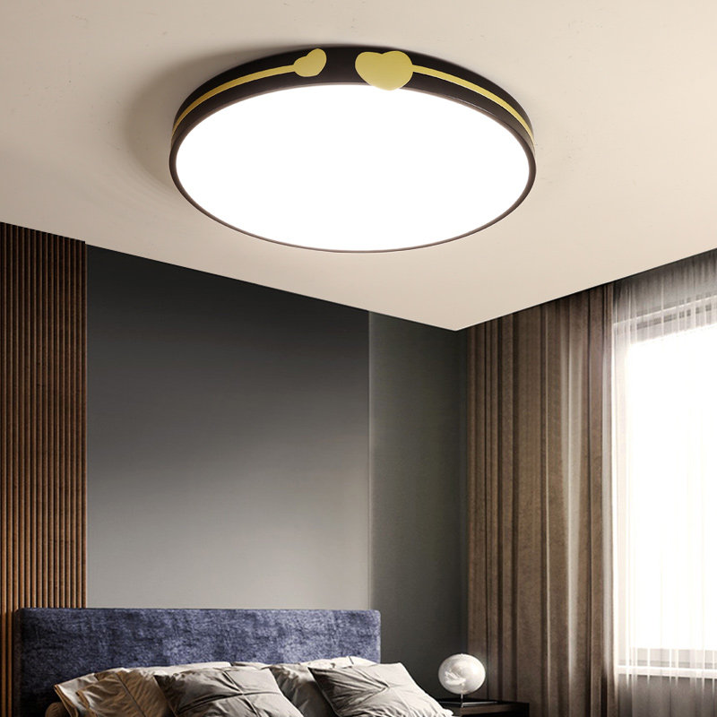 Modern minimalist bedroom ceiling lamp creative Nordic minimalist art style lamp personality room round LED lamps