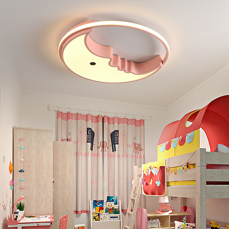 LED ceiling lamp creative personality moon children's room lamp home bedroom lamp boy girl princess room lamp