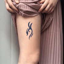 GATTOO Ancient seahorse personality animal series simulation can not wash off square tattoo stickers