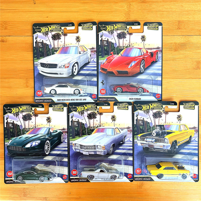 Hot Wheels Favorite Choice Shady Garden Avenue Gjt68 Collector's Edition Iron Base Rubber Tire Alloy Car Mercedes-Benz Clkgt