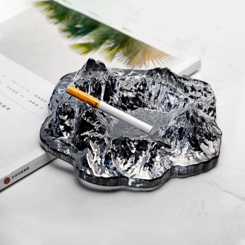 Креативная трендовая стеклянная большая пепельница для офиса, европейский стиль