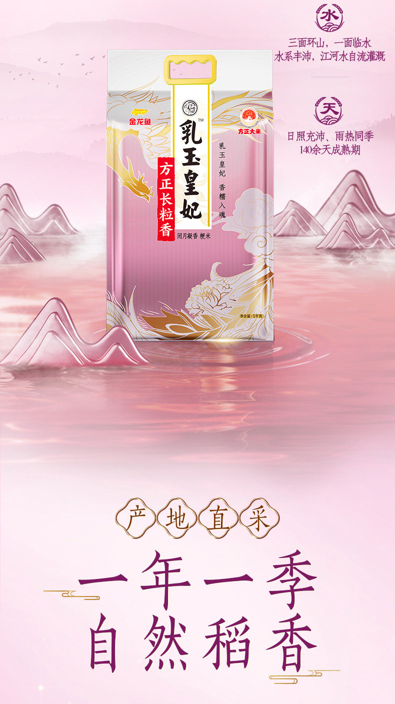 安享好物 安享C级粳米-金龙鱼乳玉皇妃方正长粒香 国标
