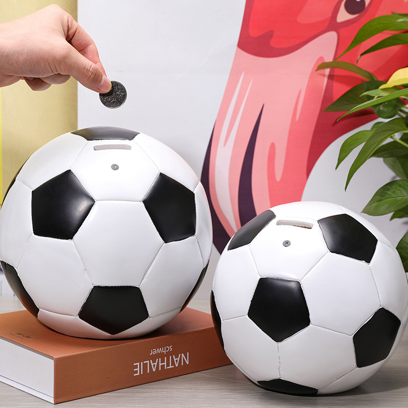 Piggy Bank Children's Creative Personality Boys and Girls Cute Large-capacity Football Piggy Bank Can Deposit and Take Piggy Bank