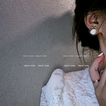 Fairy rich flower earrings 2021 New Tide earrings female retro French high-grade jewelry Silver Needle