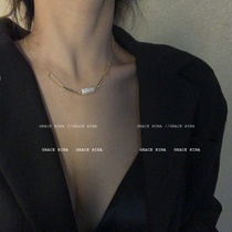Grace Nina Treasure Girl simple temperament choker necklace neck chain student short Baroque cold wind
