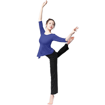 Finger long-sleeved body training clothing dance clothing womens suit loose top modern dance clothing student practice clothing
