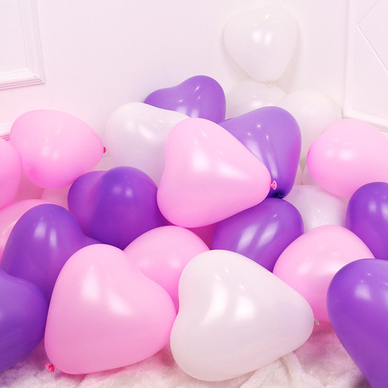 Heart-shaped Latex Balloons Multiple Cute Getaway Nets Red Wedding House Placement Birthday Party Decorations Children Non-toxic Balloons