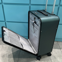 Dream front opening Opening Suitcase Woman Side Open Pull Rod Box Man Light Small Boy Short Case Aluminum Frame Suitcase