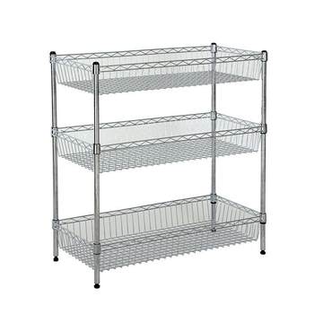 Kitchen shelf stainless steel color five-layer