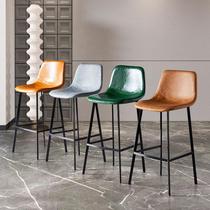 Nordic light luxury bar chair home high stool modern simple bar chair back chair internet celebrity ins front desk chair