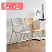 Simple stool plastic folding chair home chair portable chair computer chair backchair meeting chair training chair