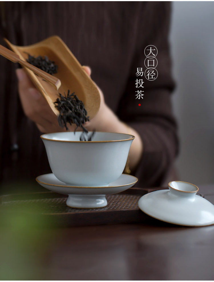 Jingdezhen up the fire which manual your up tureen ceramic cups kung fu tea tea celadon three teapots