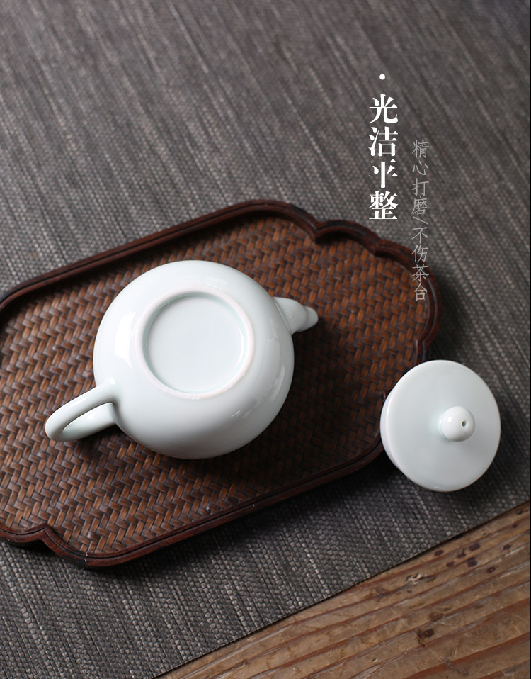 Jingdezhen up the fire which manual celadon kung fu tea tea set ceramic ball hole, single pot small household make tea