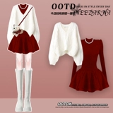 Красный оберег на день рождения, летняя мини-юбка, осенний, изысканный стиль