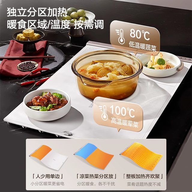 Supor Warm Chopping Board Home Heated Food Insulation Board 2025 New Multifunctional Coaster Hot Milk Artifact