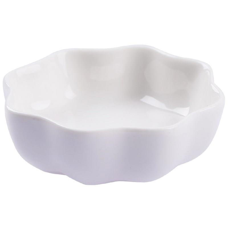 Snacks Japanese pickled flavor dish of soy sauce vinegar small ceramic plate creative household dip bowl touch water mini plate