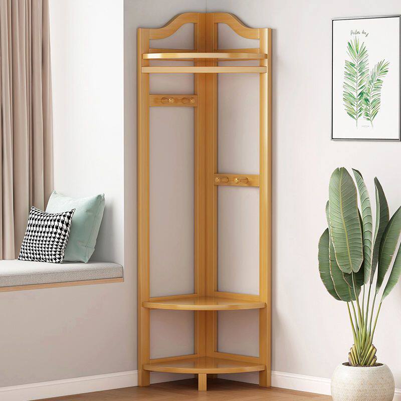 New Hanger Floor Standing Vertical Home Room Bedroom Hanging Hanger Corner Containing Shelf Multifunction New Cloakhat-Taobao