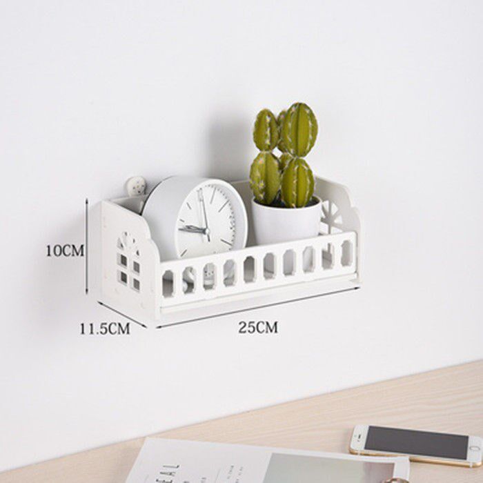 Wall decoration rack non-perforated wall rack cosmetic rack flower arrangement flower rack kitchen dressing room storage box