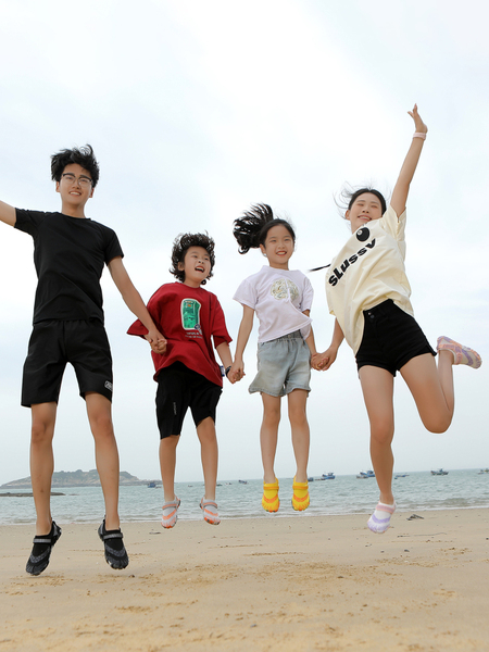 Platform plus Kids Upstream Shoes Men's and Women's Beach Shoes Quick-Drying Hiking Drifting Swimming Shoes Cutting Sea Reef Antiskid Shoe