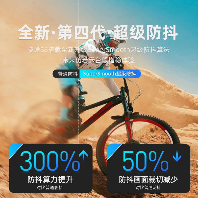 骁途S6防抖4K运动相机骑行头盔口袋胸前固定电动摩托车行车记录仪