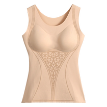 Large size thermal shapewear upper body womens bra-free tight-fitting tummy control corset tummy control seamless shaping underwear