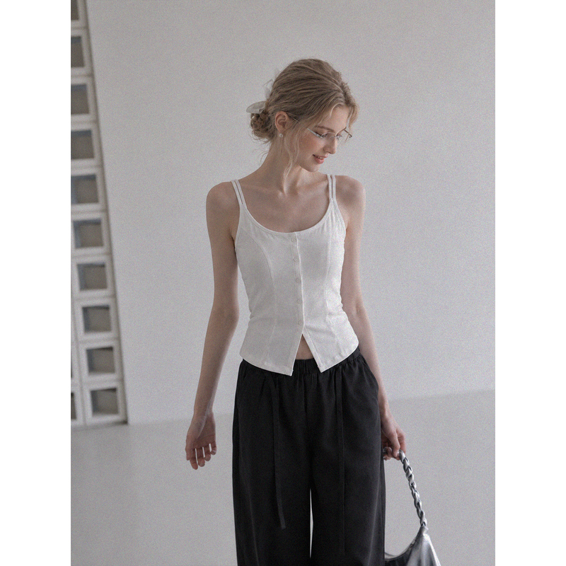 Audisty High-Sensitivity White Square-Neck No-Bra Camisole for Women 2026 Autumn and Winter Slim-Fit Inner Top Audisty High-Sensitivity White Square-Neck No-Bra Camisole for Women 2026 Autumn and Winter Slim-Fit Inner Top