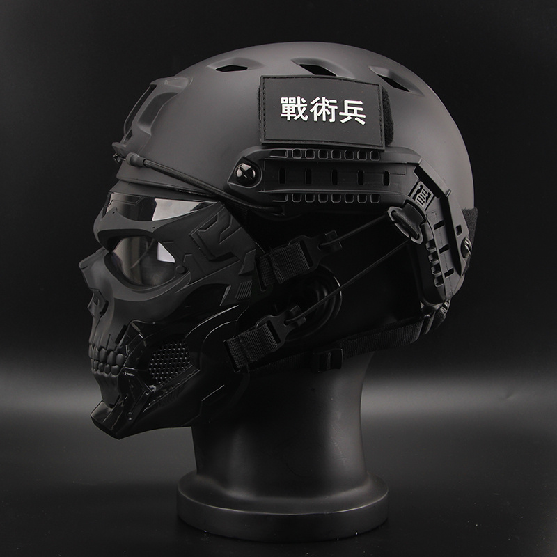 Toy 2020 real cs field skeleton tactical hat knight helmet goggles children war helmet mask